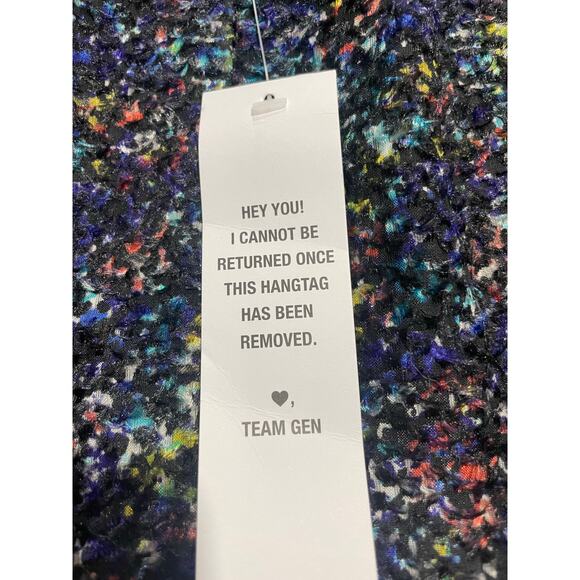 NWT BCBGeneration Sleeveless Dress Tiered Ruffled Womens Sz 4 Black Multicolored - Picture 12 of 14